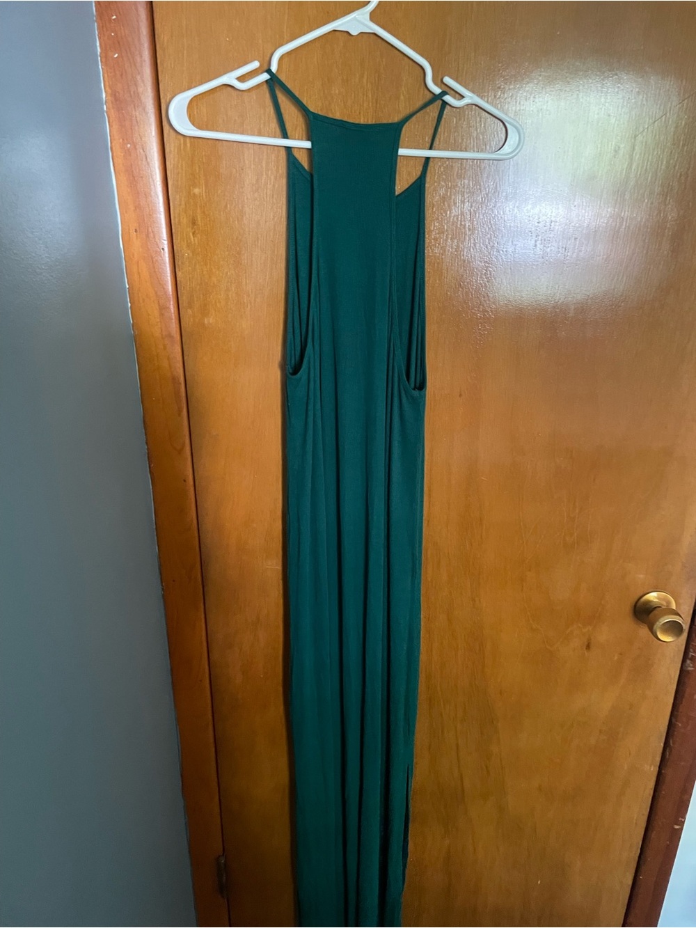 Double Zero Emerald Green Racerback Maxi Dress